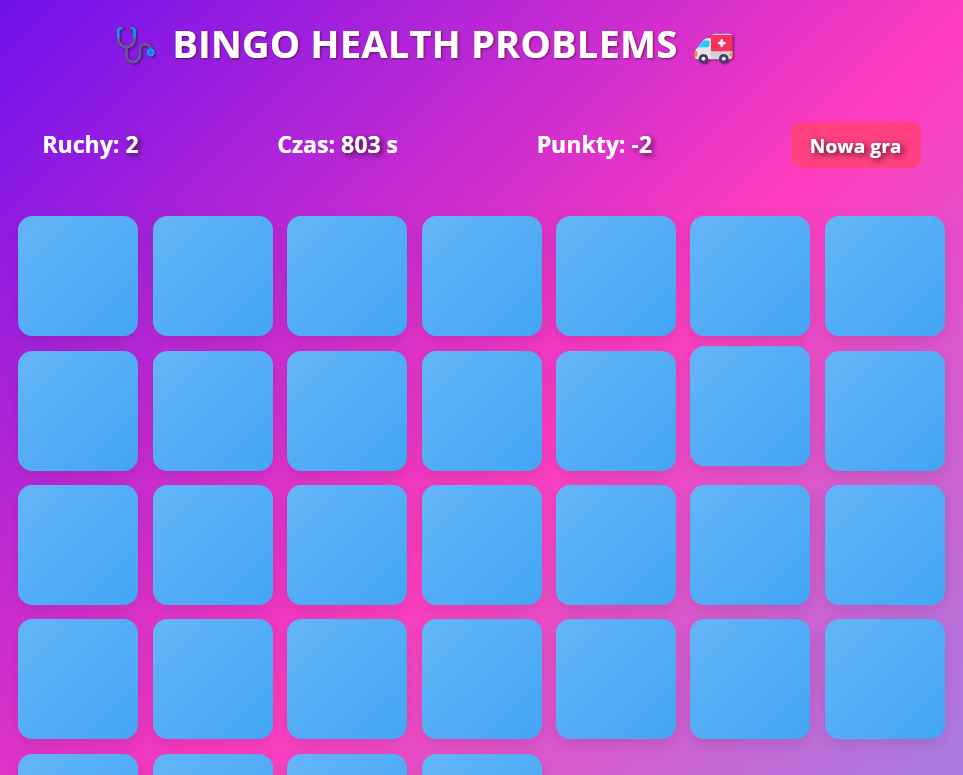 Bingo – Health Problems