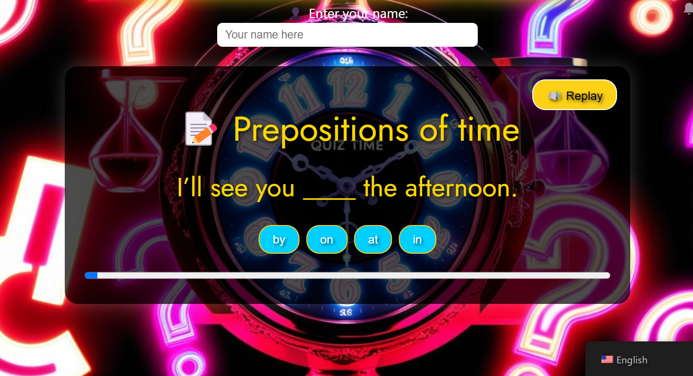 Prepositions of Time