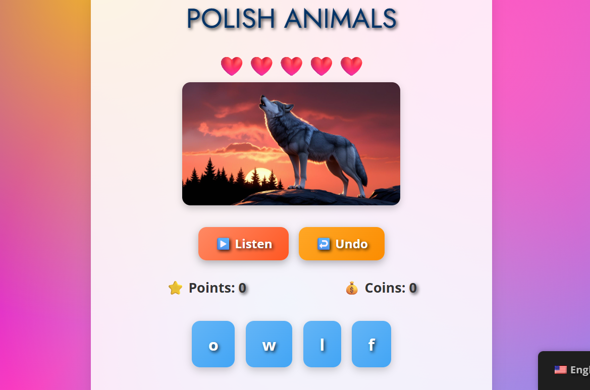 Anagrams Polish Animals