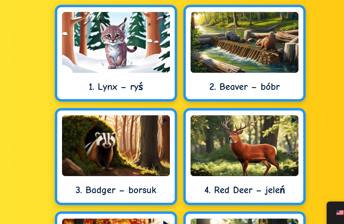Listen and Repeat Polish Animals