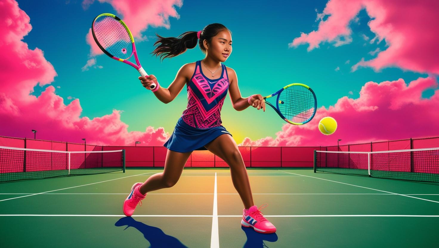 She plays tennis every weekend
